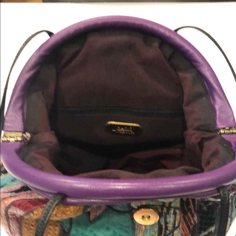 Sharif Vintage 1980's Mixed Material(s) Shoulder Bag-  Excellent Used Condition - Picture 8 of 14